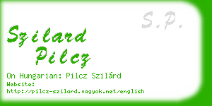 szilard pilcz business card